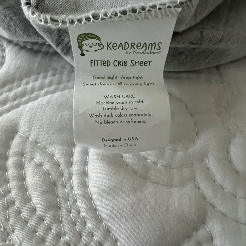 KeaDreams Sweet Dreams Cotton Mountain Forest Crib Sheet - Picture 4 of 4